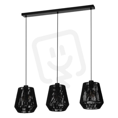 Závěsné svítidlo PERSLEY E27 černá 3X60W IP20 EGLO 44106