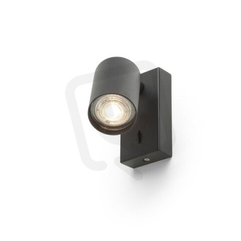 DUDE nástěnná černá 230V LED GU10 9W RENDL R13925