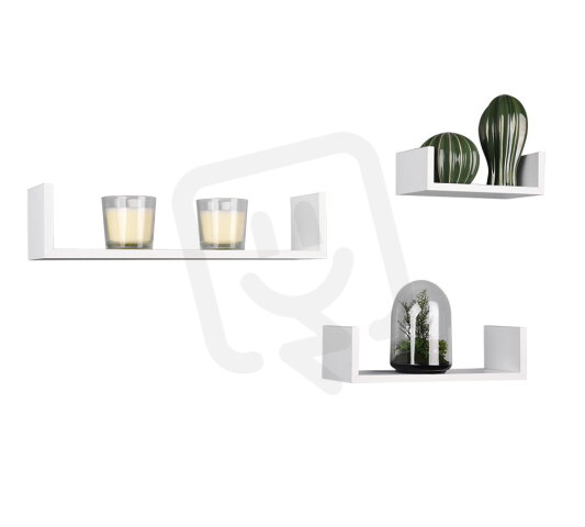 Svít. AVA n.a. set of 3 wallshelves