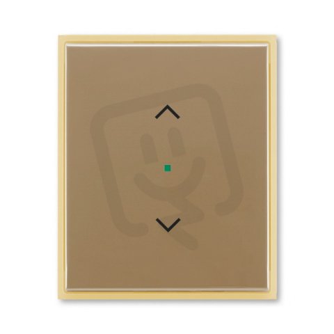ABB Element Kryt 1násobný symbol žaluzie kávová/ledová opálová 6220E-A01002 25