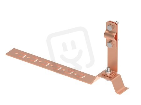 Držák vedení s příchytkou L210 pod střešní krytinu na drát d8/10mm, Cu 405614