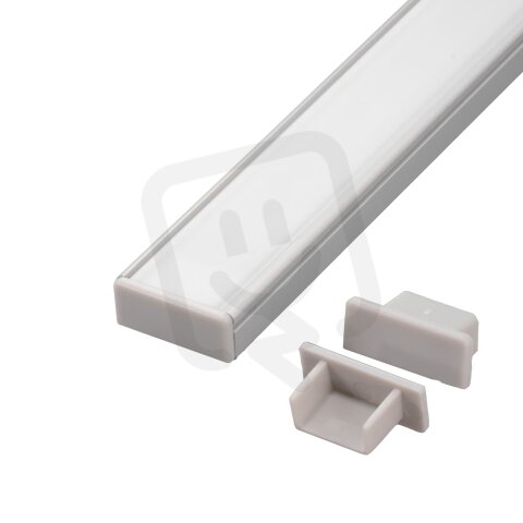 Koncovka profilu N14 šedá T-LED 096645