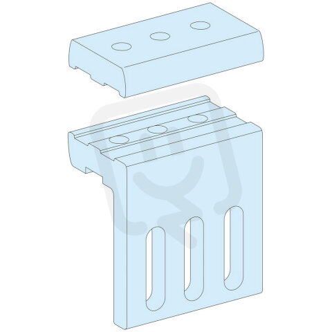 Spojení mezi horizontální a vertikální přípojnicí 10mm pro 3200A LVS04637