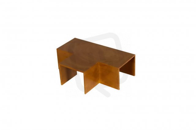 T-kus 70x60mm, imitace dřeva tmavá MALPRO 27060-8835