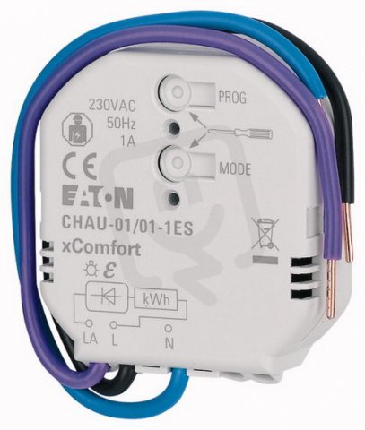 CHAU-01/01-1ES RF Vytápěcí aktor PWM 1A tichý pro termoelektrické hlavice 194374