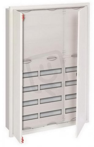 Zapuštěná rozvodnice ABB U73K -144M s dveřmi