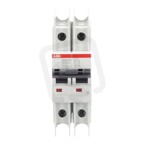 ABB SU202M-K63 jistič char. K 10kA 63A 2P  dle UL489 a CSA 22.2 No. 5