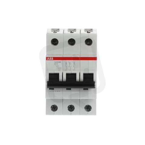 S203M-C1 3 fázový jistič 1 A char. C 10kA ABB 2CDS273001R0014