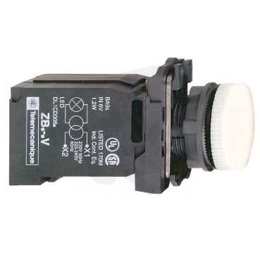 Schneider XB5AV31 Signálka se žárovkou BA 9s, 110.....120V, bílá