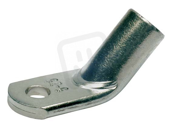 OL45R 16-M 6 Oko lisovací CU lehčené zahnuté 45° cínované, průřez 16mm2/M6