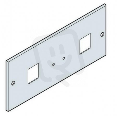 Panel pro 2 přístroje 72x72 mm, 200x800