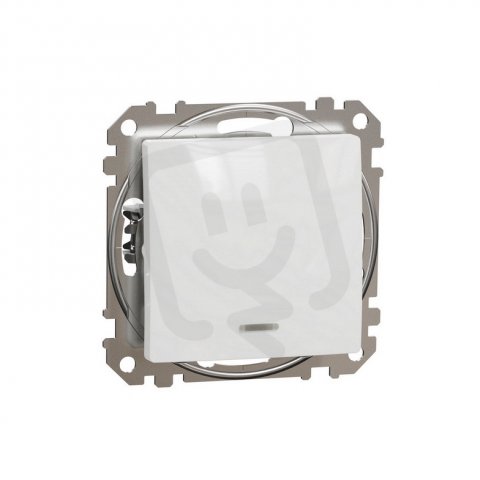 Sedna D/E Spínač řazení 1Ss signalizační kontrolka Bílá SCHNEIDER SDD111101N