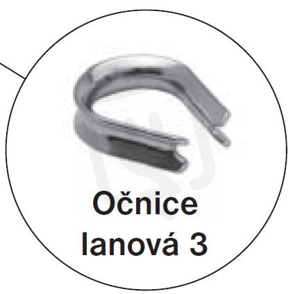 Očnice lanová 3 očnice 3 N (nerez) TREMIS Z985