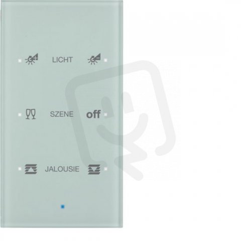 Senzor skleněný 3-násobný komforní 8-30V= TS Sensor sklo bílá BERKER 75143930