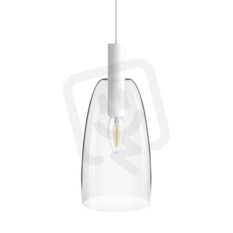 BELLINI L E14 závěsná bílá čiré sklo 230V E14 15W RENDL R13658