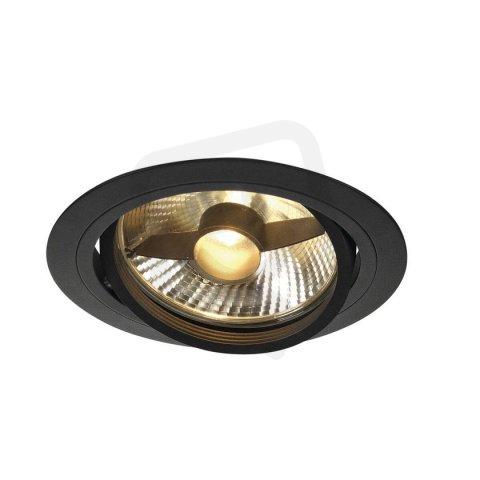 Vestavné svítidlo NEW TRIA ES111 ROUND černé matné 75W včetně listových pružin
