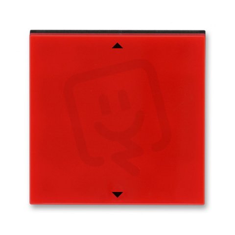 Kryt spínače žaluziového 3299H-A00110 65 červená/kouř. černá Levit ABB