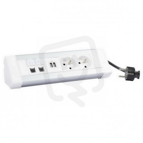 Legrand 054631 STOLNÍ BLOK 2X2P+T,USB,2XC6FTP