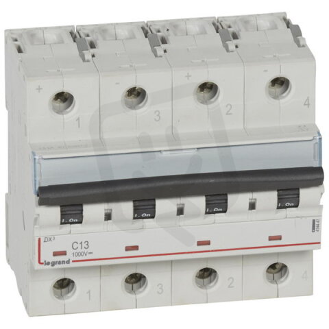 JISTIČ DX-4,5KA, 13A, 1000V DC PRO FOTOVOLTAIKU LEGRAND 414447
