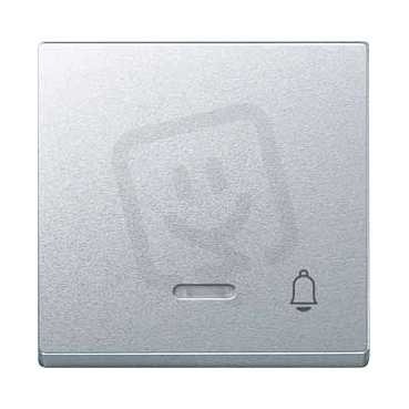 Merten Kryt spínače s průzorem 'zvonek' System M Aluminium SCHNEIDER MTN430860