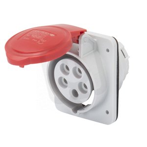 Vestavná zásuvka  3pól.+N+E, 32A, 400V,