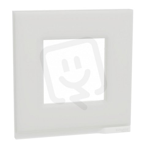 Unica Pure Krycí rámeček jednonásobný, Frosted White SCHNEIDER NU600285