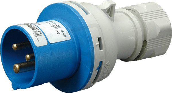 Průmyslová vidlice na pohyblivý přívod 3F, IP44, 16A, 400V, 3p+PE ETI 004482017