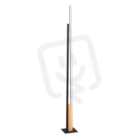 Stojací svítidlo PANAGRIA LED černá/dřevo 24W EGLO 900493
