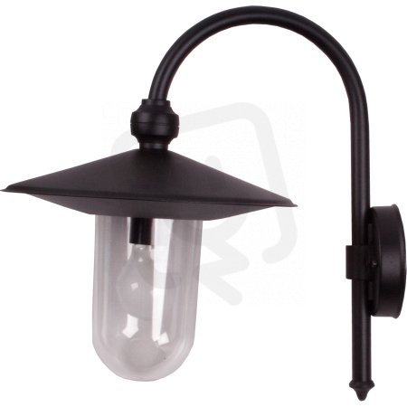 Nástěnné svítidlo Adonis nástěnník černá 60W IP23 E27 COMPOLUX 916234/07