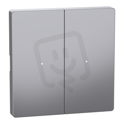 Centrální deska Merten D-Life pro dvojtlačítko Stainless Steel MTN5220-6036