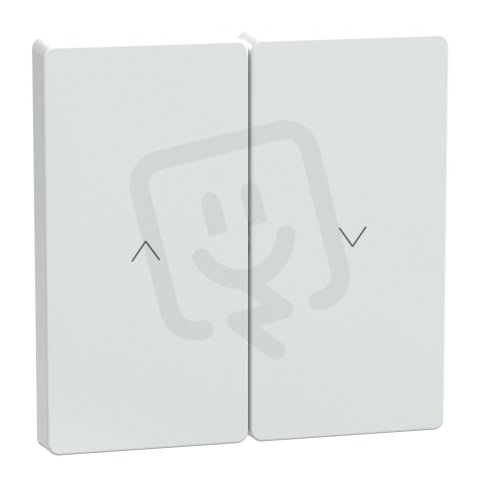 Kryt Merten D-Life pro žaluz.spínač/tlačítko Lotus White SCHNEIDER MTN3855-6035
