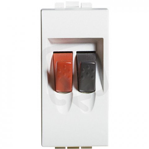 BTICINO LIVINGLIGHT KONEKTOR REPRODUKTOROVÝ 1MODULOVÝ BÍLÝ N4294