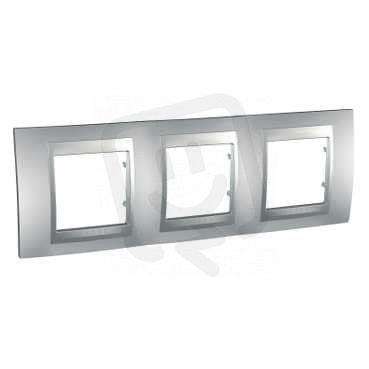 Unica Top Krycí rámeček trojnásobný, Aluminium SCHNEIDER MGU6.006.30