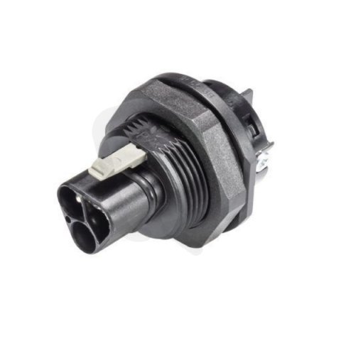 vidlice vestavná gesis RST, 3-pól, šroubové svorky, M25, černá