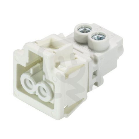 zásuvka vestavná, 2-pól, gesis mini GST15i2, samice, barva bílá