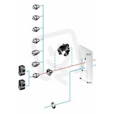 Schneider NSYTDB5PLA Vložka do zámku double bar 5 mm