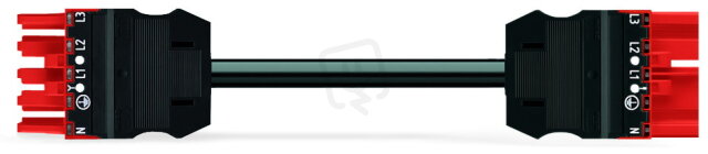 Propojovací kabel Eca zásuvka-zástrčka červená 5pól. WAGO 771-9975/017-101