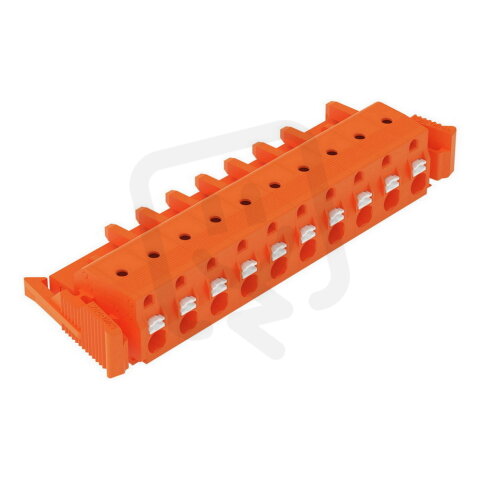 Pružinová svorka CAGE CLAMP 2,5mm2 10pól. oranžová WAGO 2231-710/037-000