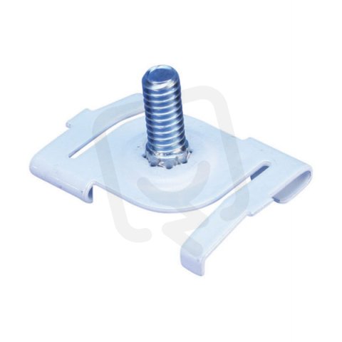 Zkrutná spona, lakovaný, bílý, T-Grid 24 mm, závit M6, délka šroubu 11 mm,