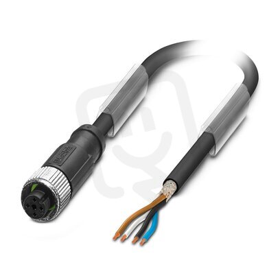 SAC-4P-25,0-PUR/M12FS SH BK NC Kabel senzoru/aktoru 1396420