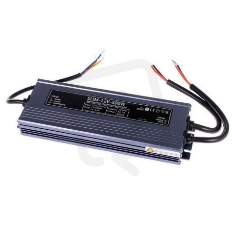 SLIM-12V-500W zdroj IP67 T-LED 056134