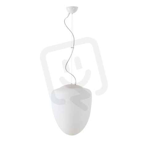 Závěsné svítidlo se skleněným stínidlem OSMONT ASTRA L 13W IP40 E27 bílá