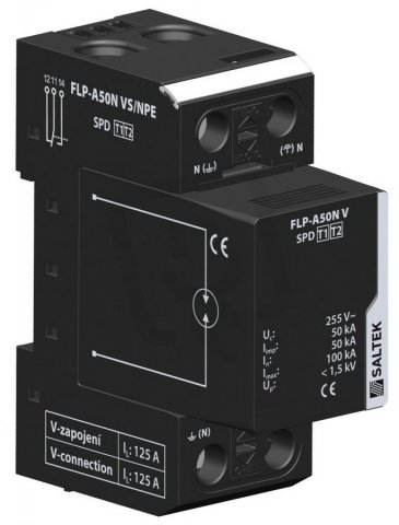 FLP-A50N VS/NPE svodič pro zapojení mezi N a PE  TT (1+1) 50kA(10/350) A03573