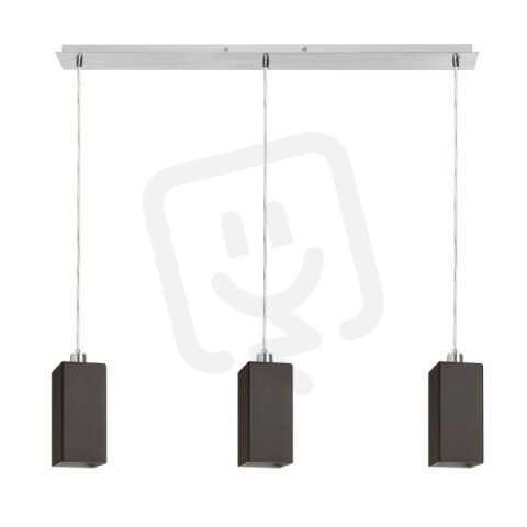 LIZ III 80 závěsná černá sklo/chrom 230V E27 3x11W RENDL R14030