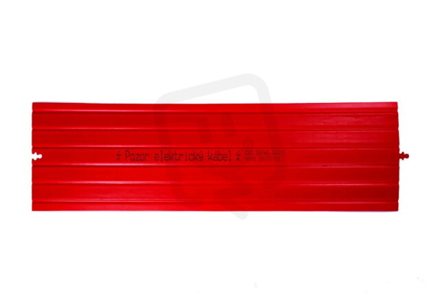 Kabelová krycí deska DEKAB 300/2 mm PE červená CWS 002238V
