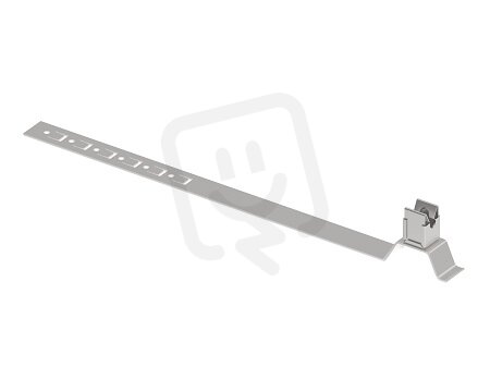 Držák vedení K LIK s příchytkou na drát 8mm, L415mm pod střešní krytinu, Inox