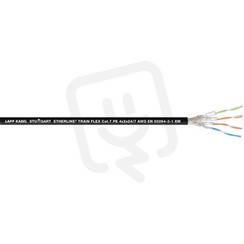 Ethernetový kabel ETHERLINE TRAIN FLEX Cat.7 4x2x24/7 PE LAPP 2170909