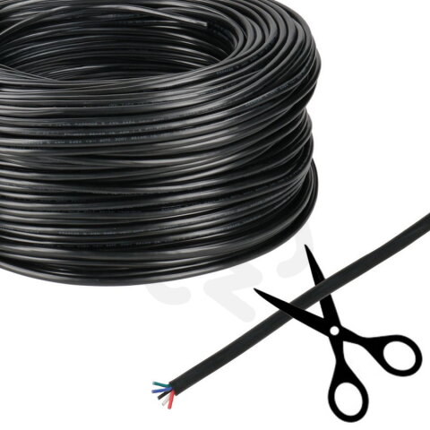 5-žilový kulatý PVC kabel AWG 22/0,34 mm