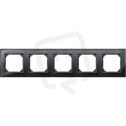 Rámeček 5násobný M-Elegance Onyx Black SCHNEIDER 489503