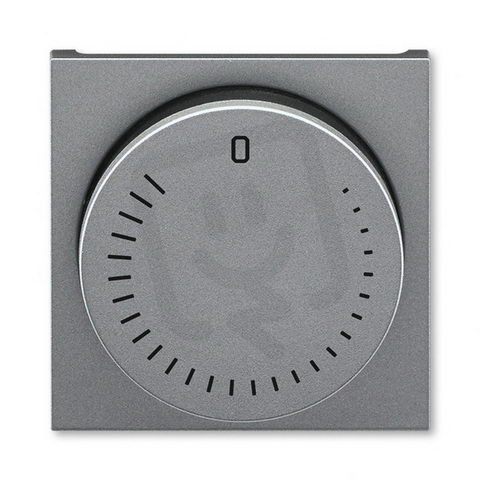 Kryt regulátoru otáček s maticí 3294H-A00130 69 ocelová/kouř. černá Levit ABB